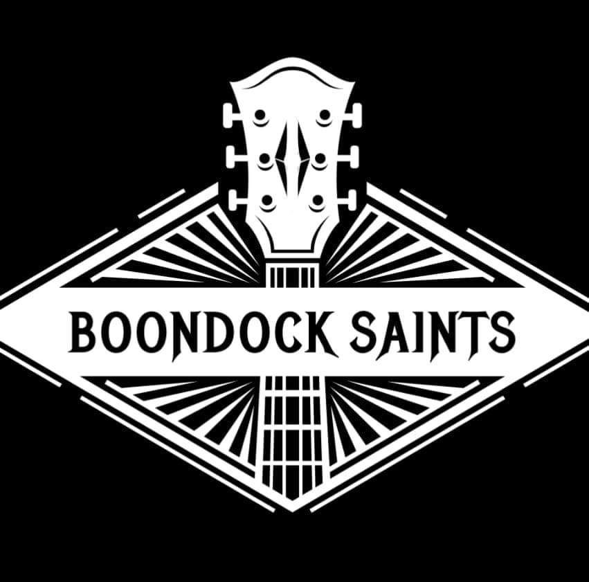 A black and white logo of the boondock saints.