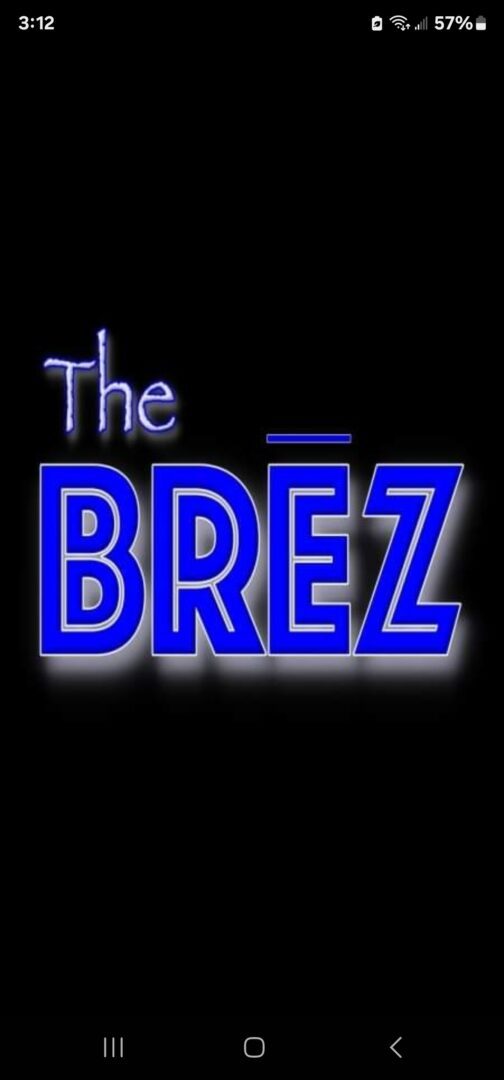 A neon sign that says the brez.