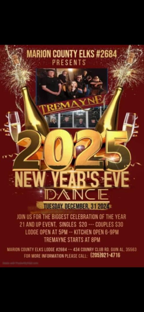 Tremayne Live at Marion County Elks Lodge for NYE dance