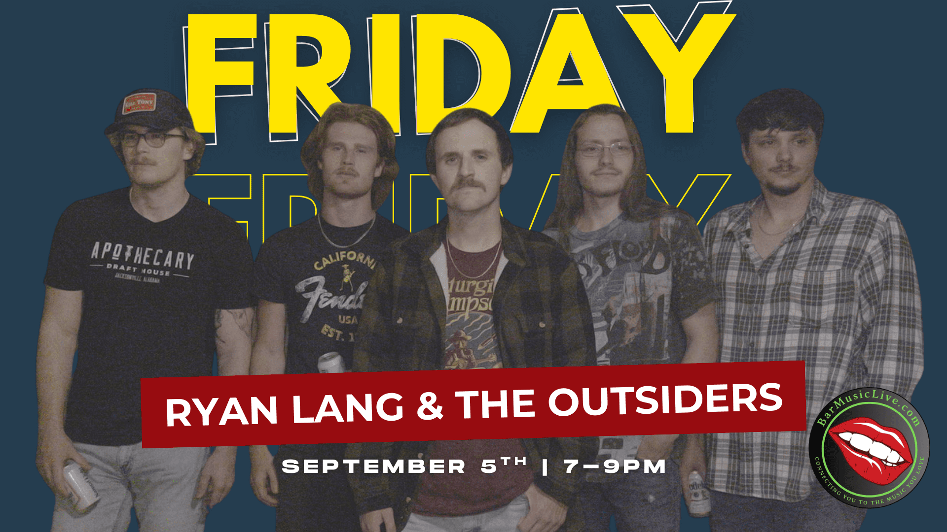 Ryan Lang & The Outsiders – Live at The Farm Lounge