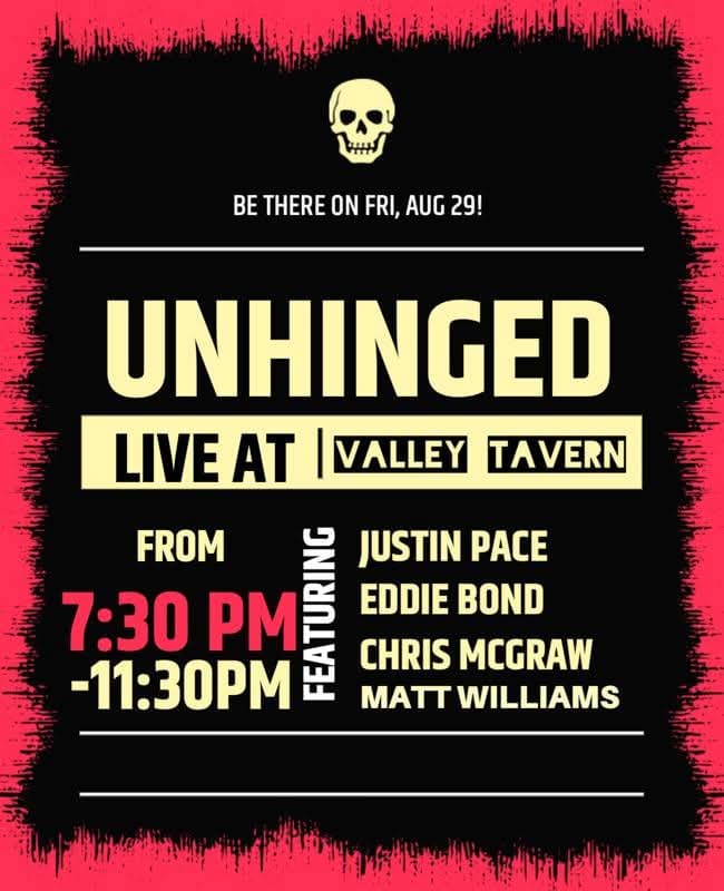 UNHINGED live at Valley Tavern