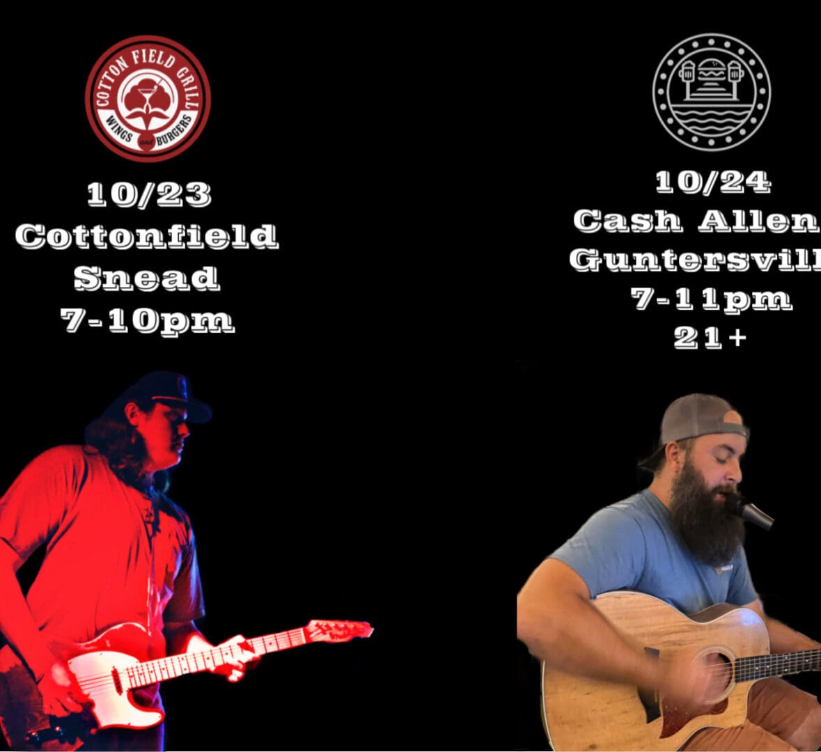 Caleb Lackey and Mikey Wilson live at Cash Allen’s Pub!