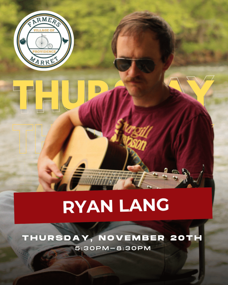 Ryan Lang LIVE at The Providence Market!
