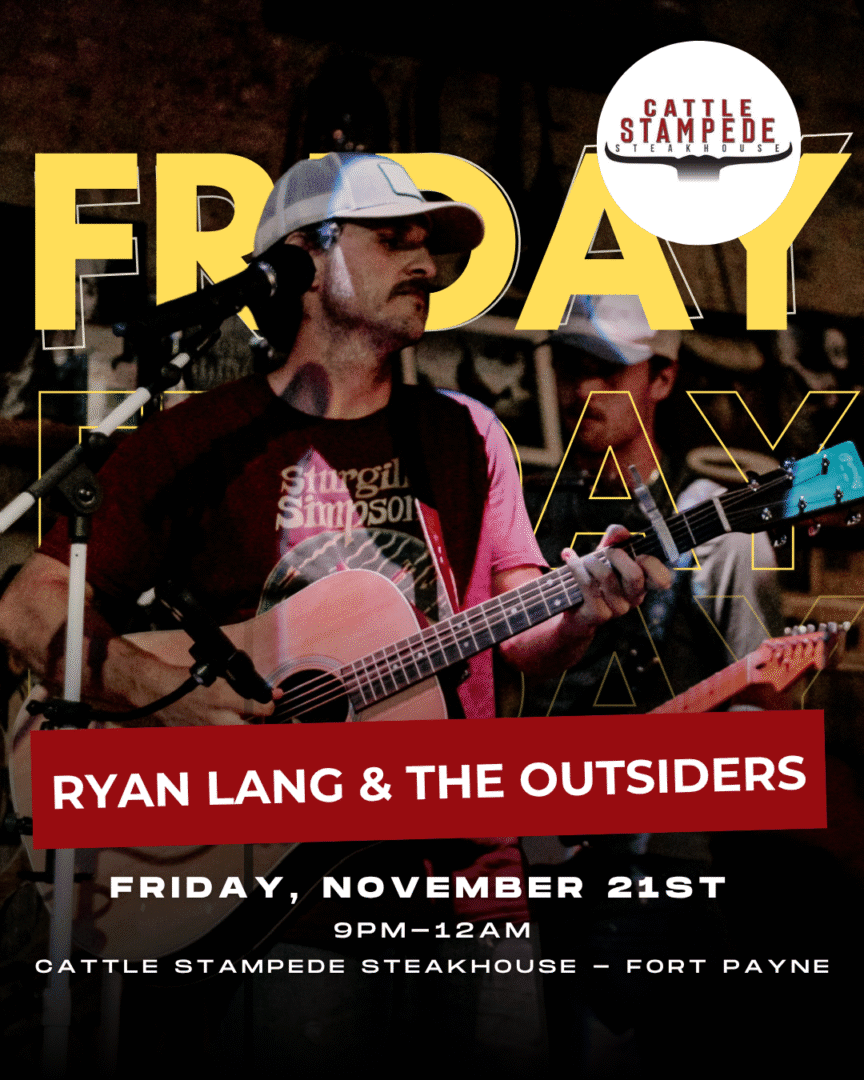 Ryan Lang & The Outsiders LIVE at Cattle Stampede Steakhouse - Friday, November 21st