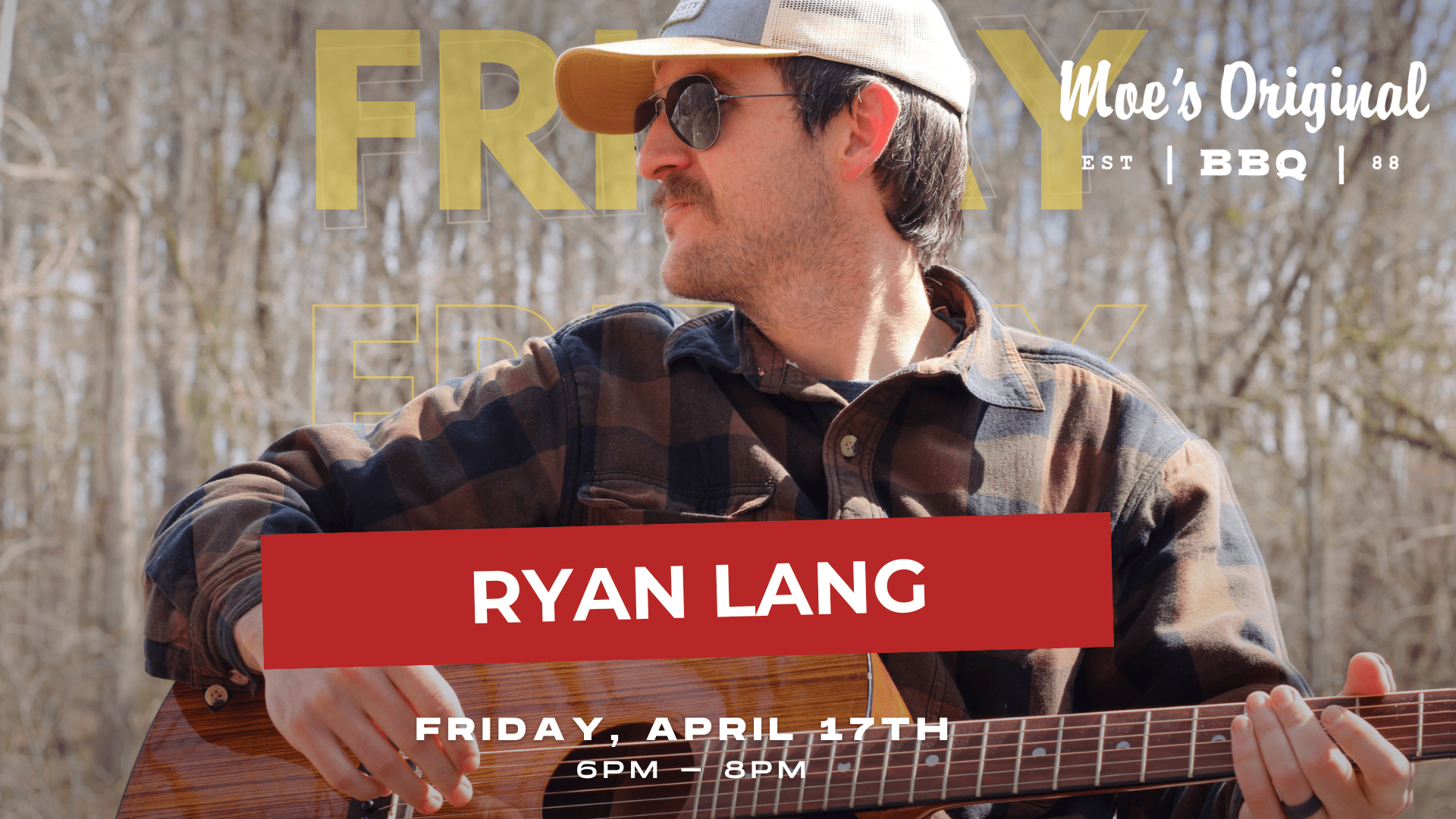 Ryan Lang (Acoustic) Live at Moe’s BBQ – Gadsden, AL