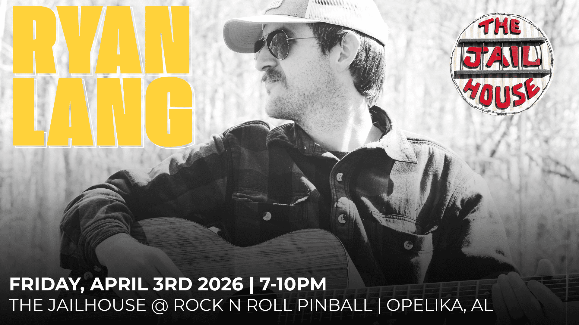 Ryan Lang Live at The Jailhouse | Rock N Roll Pinball | Opelika, AL