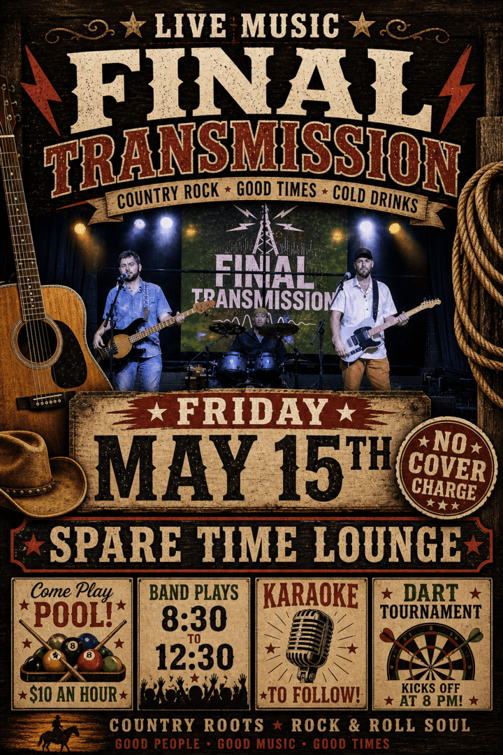 Final Transmission Live at Spare Time